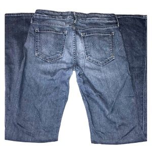 Medium wash jeans. BRAND: Mother